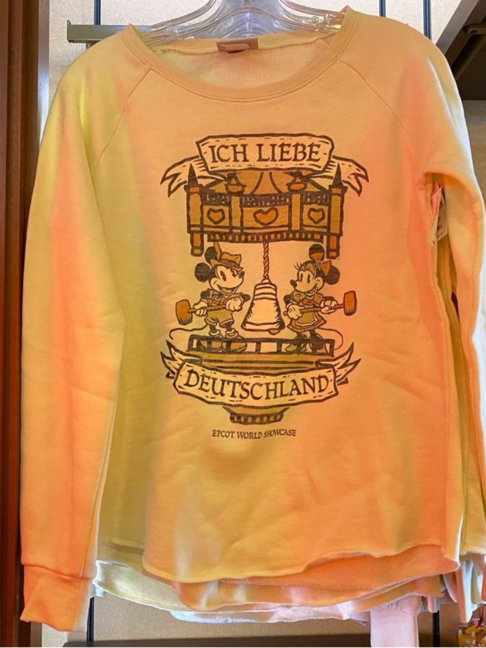 GUC Disney “Ich Liebe Deutschland” cream sweatshirt